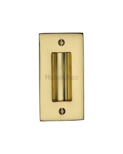Polished Brass Heritage Brass Flush Pull 101mm