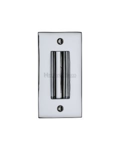 Polished Chrome Heritage Brass Flush Pull 101mm