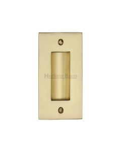 Satin Brass Heritage Brass Flush Pull 101mm