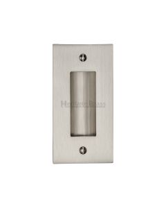 Satin Nickel Heritage Brass Flush Pull 101mm