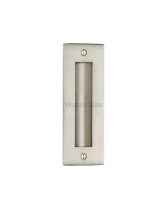 Satin Nickel Heritage Brass Flush Pull 152mm