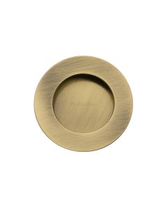 Antique Brass Heritage Brass Round Flush Pull - C1835