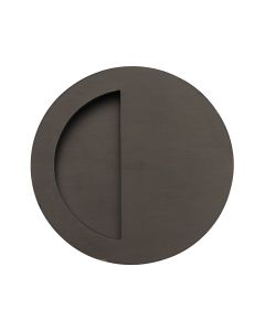 Matt Bronze Heritage Brass Round Half Moon Flush Pull