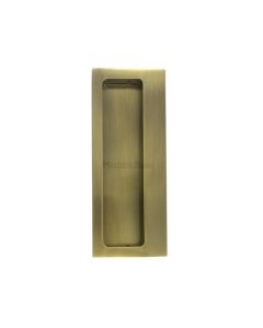 Heritage Brass Antique Brass Offset Flush Pull for Swing Door | C1862-AT