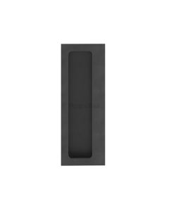 Heritage Brass Matt Black Offset Flush Pull for Swing Door | C1862-BKMT