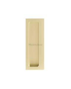 Heritage Brass Satin Brass Offset Flush Pull for Swing Door | C1862-SB