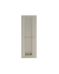 Heritage Brass Satin Nickel Offset Flush Pull for Swing Door | C1862-SN
