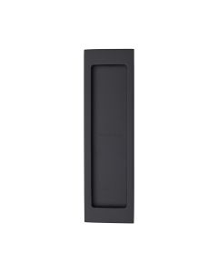 Matt Black Heritage Brass Flush Pull - C1872 197mm