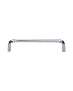 Heritage Brass Polished Chrome Wire Cabinet Pull Handle 128mm