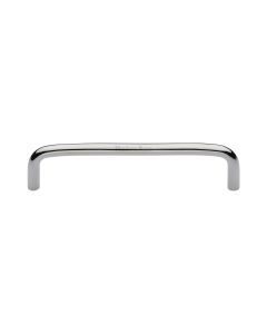 Heritage Brass Polished Nickel Finish Wire Cabinet Pull Handle 128mm