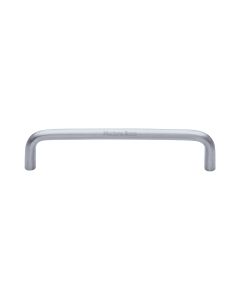 Heritage Brass Satin Chrome Wire Cabinet Pull Handle 128mm