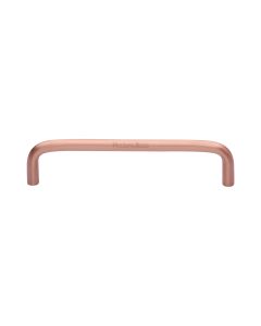 Heritage Brass Satin Rose Gold Wire Cabinet Pull Handle 128mm