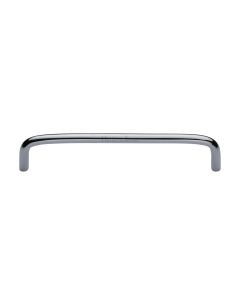 Heritage Brass Polished Chrome Wire Cabinet Pull Handle 160mm