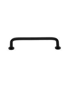 Heritage Brass Matt Black Wire Cabinet Pull Handle with Rose 16mm