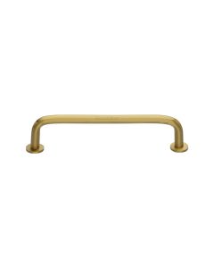 Heritage Brass Satin Brass Wire Cabinet Pull Handle with Rose 16mm