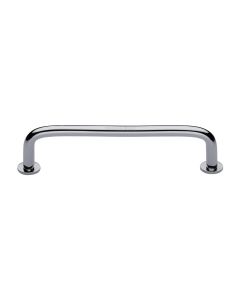 Heritage Brass Polished Chrome Wire Cabinet Pull Handle with Rose 16mm