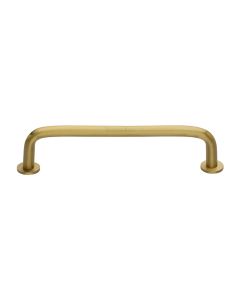 Heritage Brass Satin Brass Wire Cabinet Pull Handle with Rose 16mm