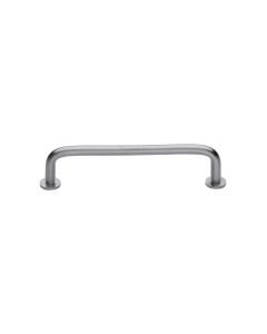 Heritage Brass Satin Chrome Wire Cabinet Pull Handle with Rose 16mm