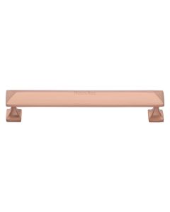Heritage Brass Satin Rose Gold Pyramid Cabinet Pull Handle 152mm