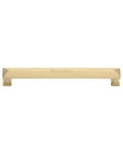 Heritage Brass Satin Brass Pyramid Cabinet Pull Handle 203mm