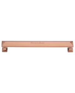 Heritage Brass Satin Rose Gold Pyramid Cabinet Pull Handle 203mm