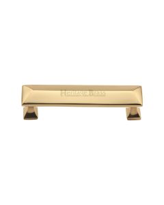 Heritage Brass Polished Brass Pyramid Cabinet Pull Handle 96mm