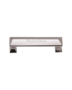 Heritage Brass Polished Chrome Pyramid Cabinet Pull Handle 96mm