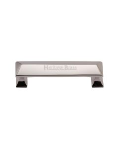 Heritage Brass Polished Nickel Finish Pyramid Cabinet Pull Handle 96mm