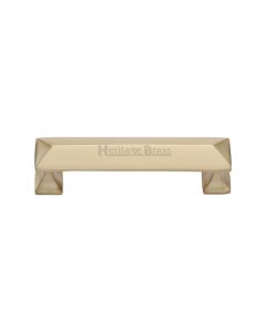 Heritage Brass Satin Brass Pyramid Cabinet Pull Handle 96mm
