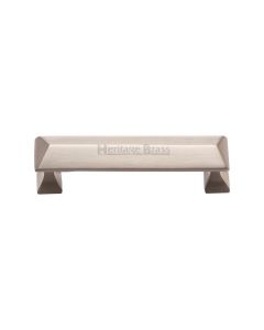 Heritage Brass Satin Nickel Pyramid Cabinet Pull Handle 96mm