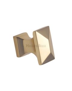 Heritage Brass Polished Brass Pyramid Cabinet Knob