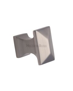 Heritage Brass Satin Nickel Pyramid Cabinet Knob