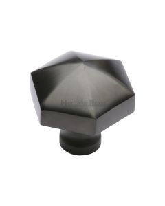 Heritage Brass Matt Bronze Classic Hexagon Cabinet Knob 32mm