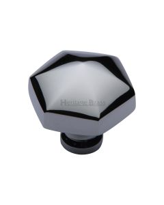 Heritage Brass Polished Chrome Classic Hexagon Cabinet Knob 32mm