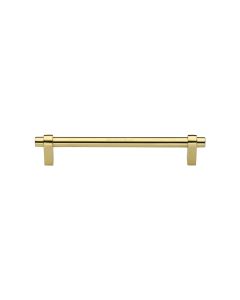 Heritage Brass Polished Brass Industrial Cabinet Pull Handle 128mm