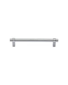 Heritage Brass Polished Chrome Industrial Cabinet Pull Handle 128mm