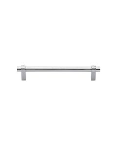 Heritage Brass Satin Chrome Industrial Cabinet Pull Handle 128mm