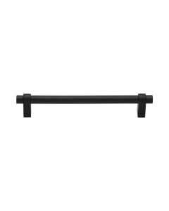 Heritage Brass Matt Black Industrial Cabinet Pull Handle 160mm