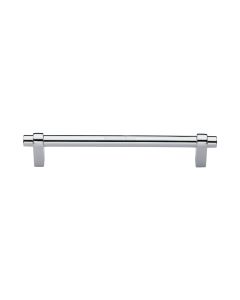 Heritage Brass Polished Chrome Industrial Cabinet Pull Handle 160mm