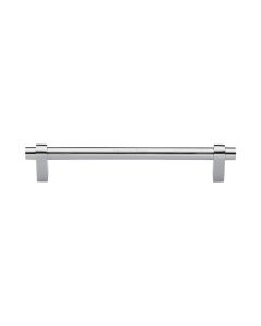 Heritage Brass Satin Chrome Industrial Cabinet Pull Handle 160mm