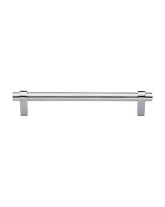 Heritage Brass Satin Chrome Industrial Cabinet Pull Handle 192mm