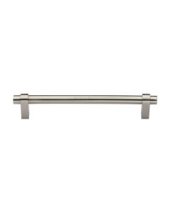 Heritage Brass Satin Nickel Industrial Cabinet Pull Handle 192mm