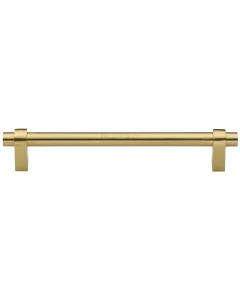 Heritage Brass Satin Brass Industrial Cabinet Pull Handle 256mm