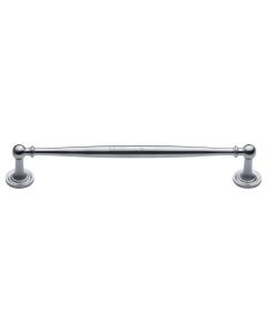 Heritage Brass Satin Chrome Colonial Cabinet Pull Handle 203mm