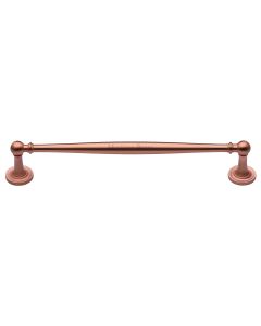 Heritage Brass Satin Rose Gold Colonial Cabinet Pull Handle 203mm