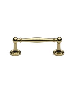 Heritage Brass Polished Brass Colonial Cabinet Pull Handle 96mm