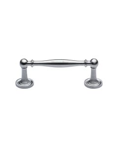 Heritage Brass Satin Chrome Colonial Cabinet Pull Handle 96mm