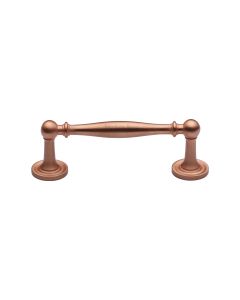 Heritage Brass Satin Rose Gold Colonial Cabinet Pull Handle 96mm