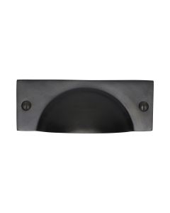 Heritage Brass Matt Black Cheshire Cabinet Drawer Pull