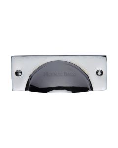 Heritage Brass Polished Chrome Cheshire Cabinet Drawer Pull